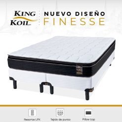 Sommier y Colchon King Koil Finesse – 2 1/2 Plaza 190 x 150 - Imagen 2