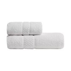 Juego Toalla y Toallon Seclar Platino Original Blanco 550 Gramos